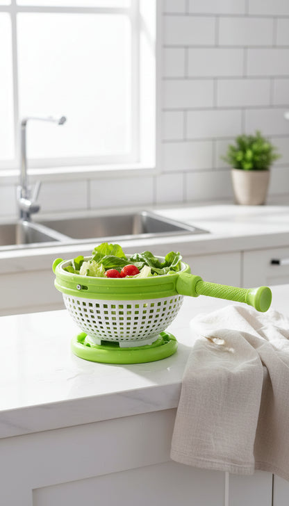 Spinning and Straining Colander