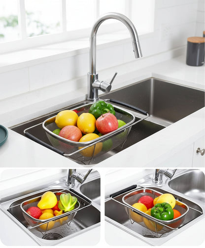 Stainless Steel Colander Oval Shape Big Size