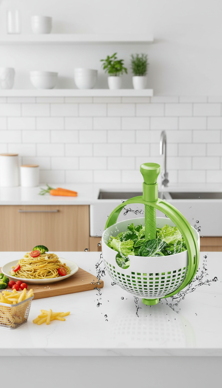 Spinning and Straining Colander