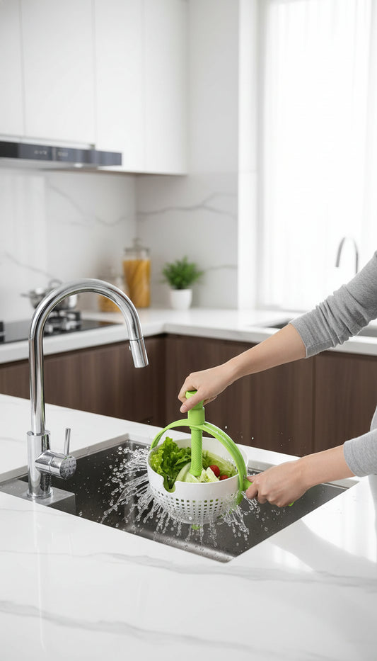 Spinning and Straining Colander