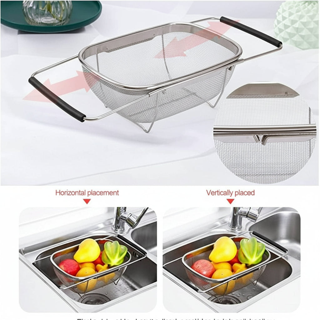 Stainless Steel Colander Oval Shape Big Size