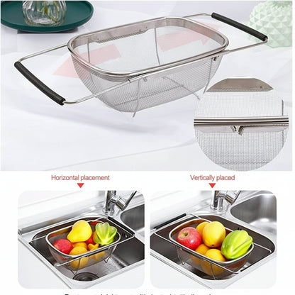 Stainless Steel Colander Oval Shape Big Size